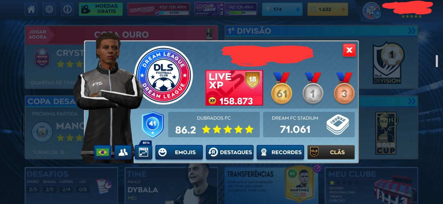 Conta DLS26 86.2 de Força!!!