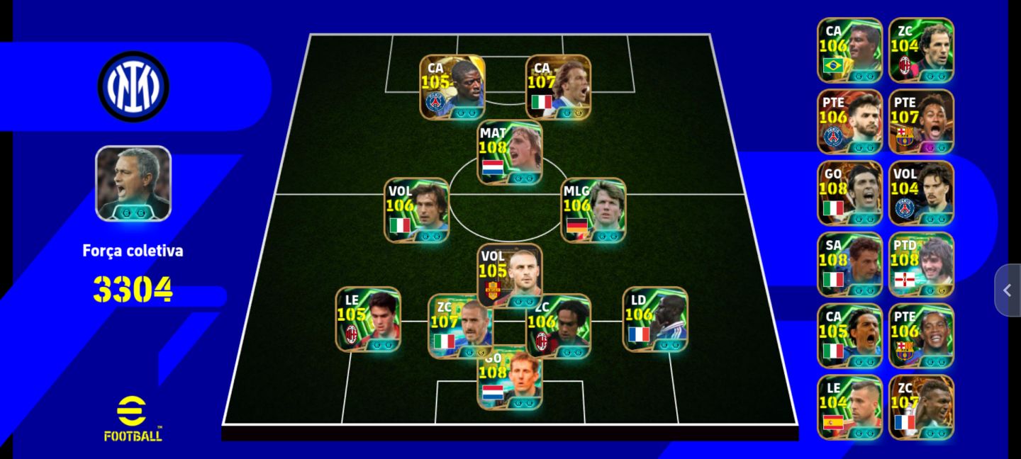 CONTA eFOOTBALL INSANA | 3316 FORÇA | ELENCO DE LENDAS + SKILLS PERFEITAS
