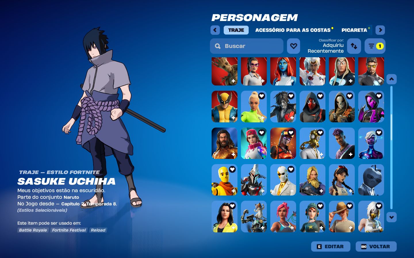 Conta fornite OG 100 seguro pois a conta é minha.