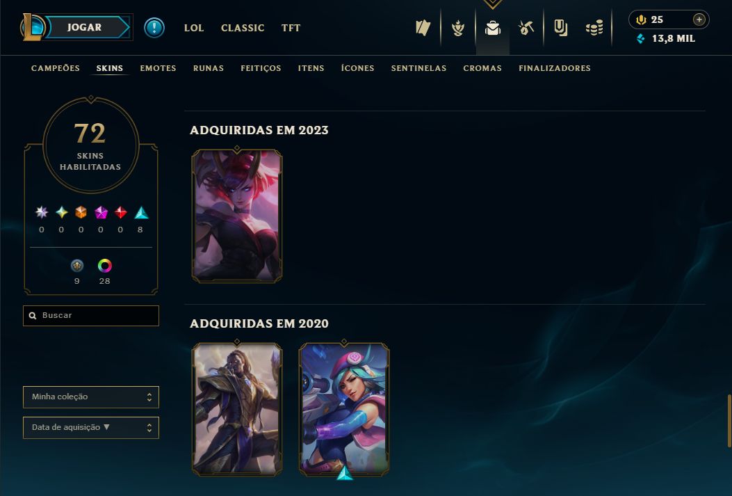 CONTA LOL ESMERALDA IV