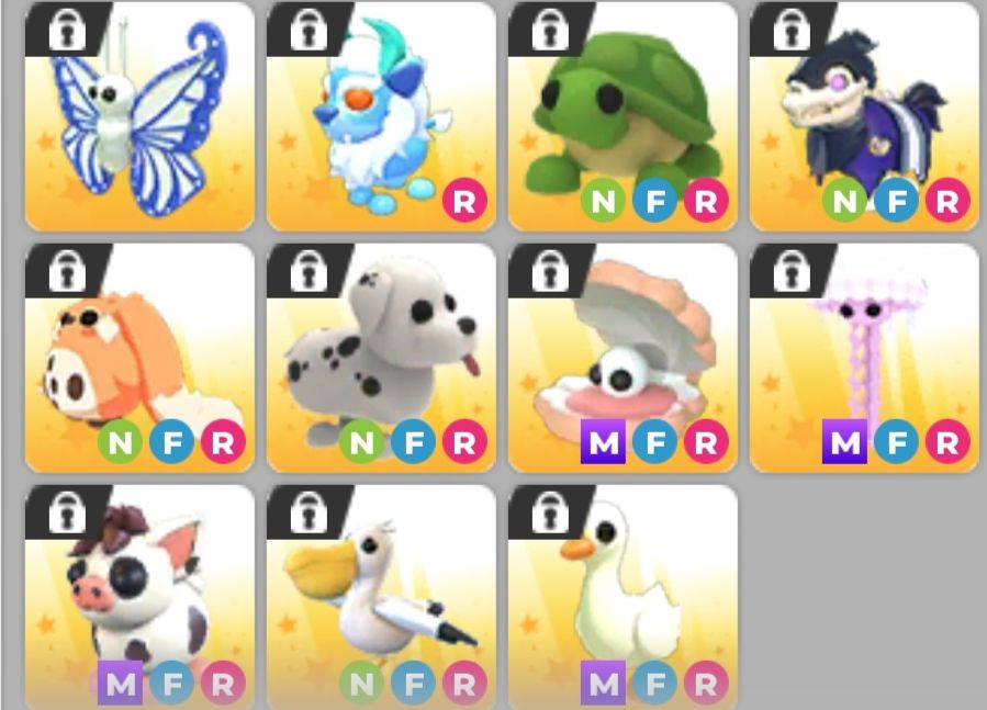 PETS EXOTICOS E MID TIERS ADOPT ME