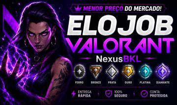 ELOJOB - MENOR PREÇO DO MERCADO (NOVO RANK) VALORANT!