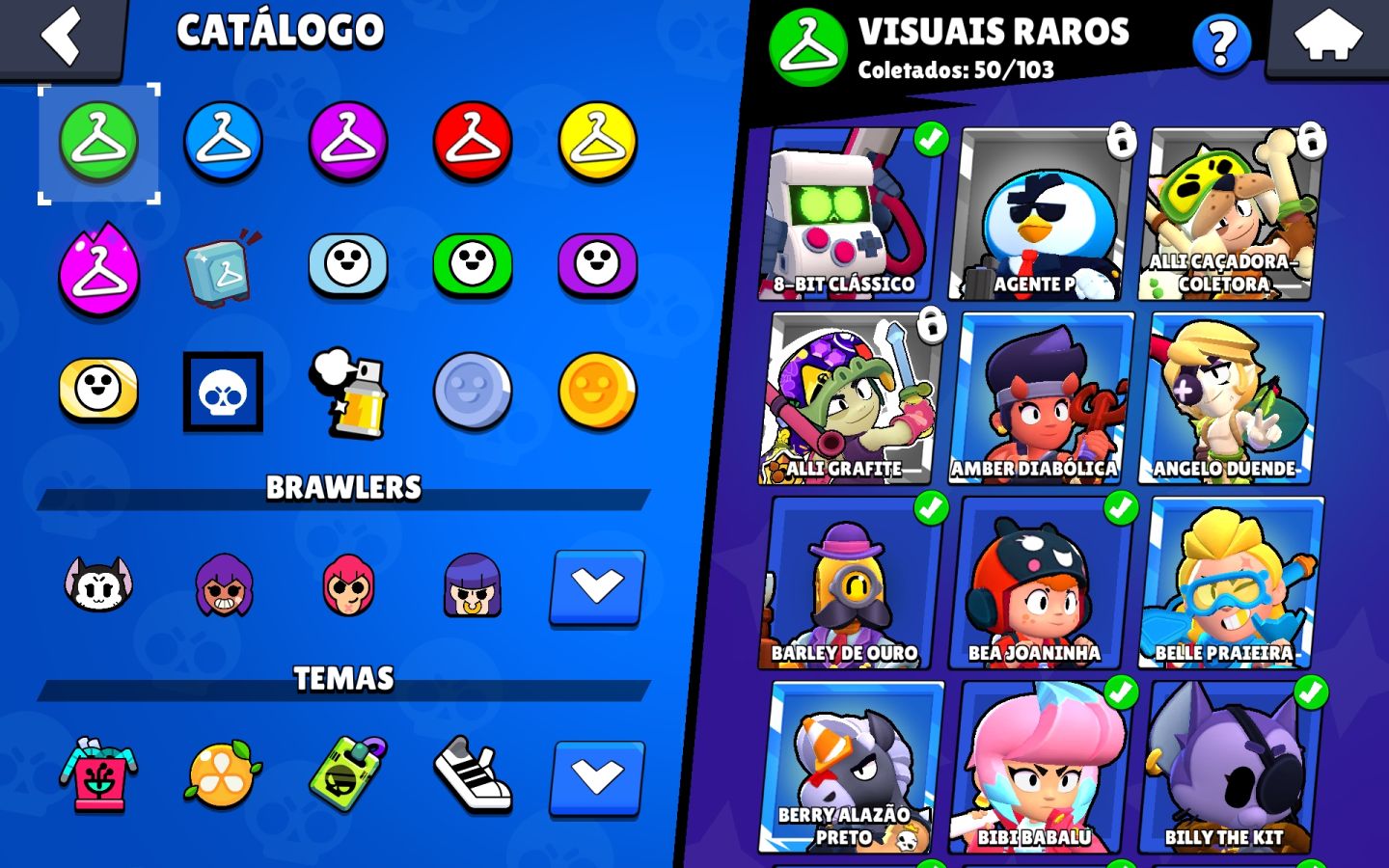 CONTA BRAWL STARS COMPLETA | 84 BRAWLERS | 22 PRESTÍGIOS