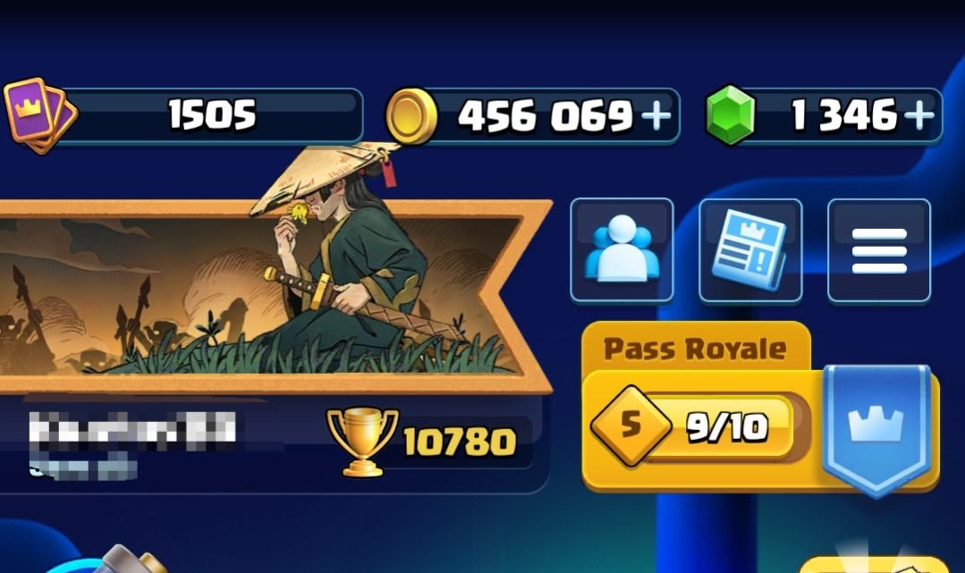 VENDE SE CONTA CLASH ROYALE 1.346 GEMAS + MUITO OURO E CARTAS RARA E MUITO MAIS