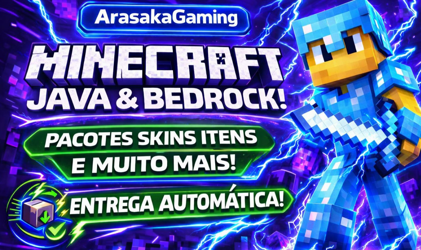 MINECRAFT PACOTES, SKINS, ITENS, SHADERS E MODS! CÓDIGOS/KEY COM ENTREGA RÁPIDA!