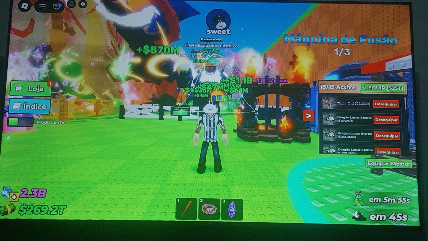Conta de bloxfruits upada em vários jogos do Roblox