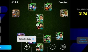 Conta eFootball Top | Força 3174 | Kahn 105 + Ronaldinho + Cartas Lendárias