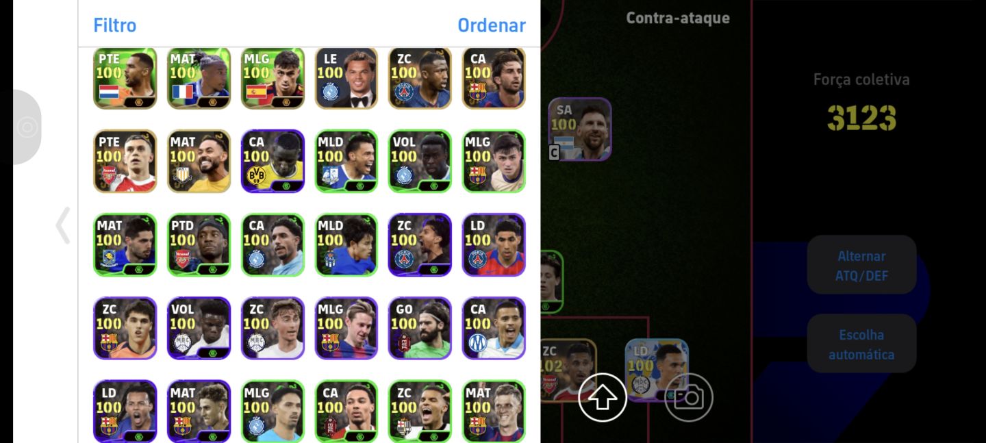 Conta Efootball com Cartas Especiais!! chama!!