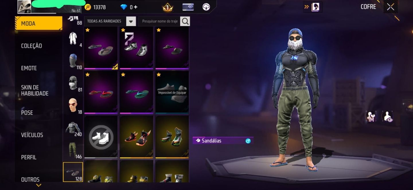 CONTA DE FREE FIRE - LEVEL 61 | PRIME 3