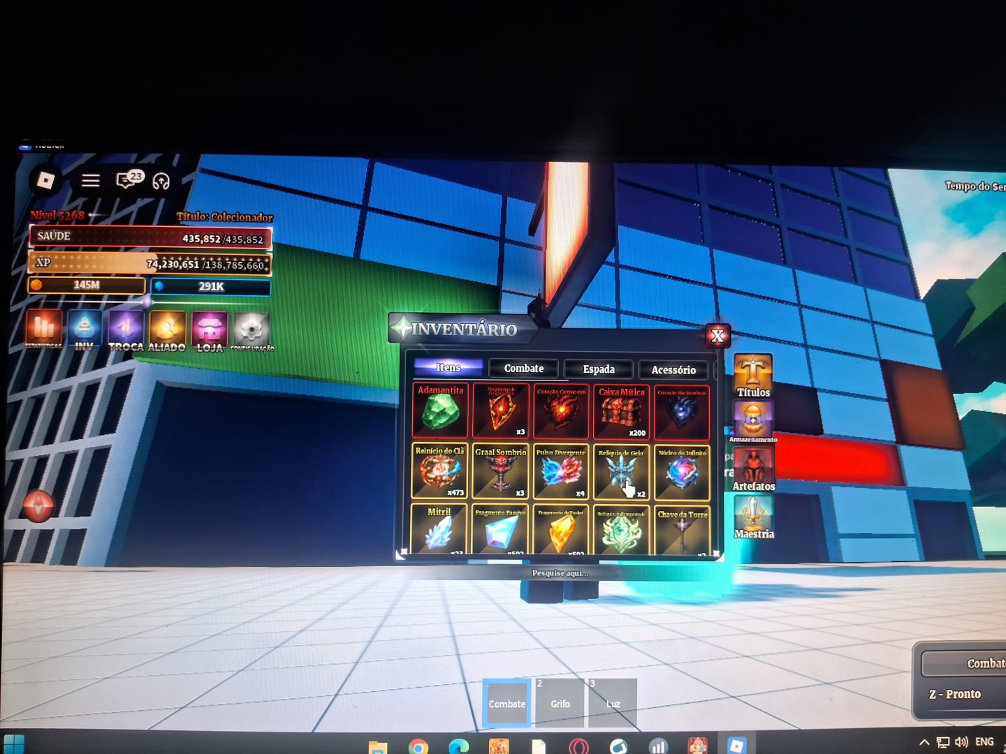 Conta de Roblox com itens em muitos jogos venha comprar e ser feliz
