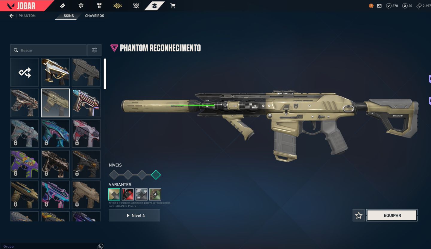 CONTA VALORANT COM SKIN DE 2 FACAS, 2 VANDAL, 3 PHANTOM, 1 SHERIFF ETC NIVEL 60