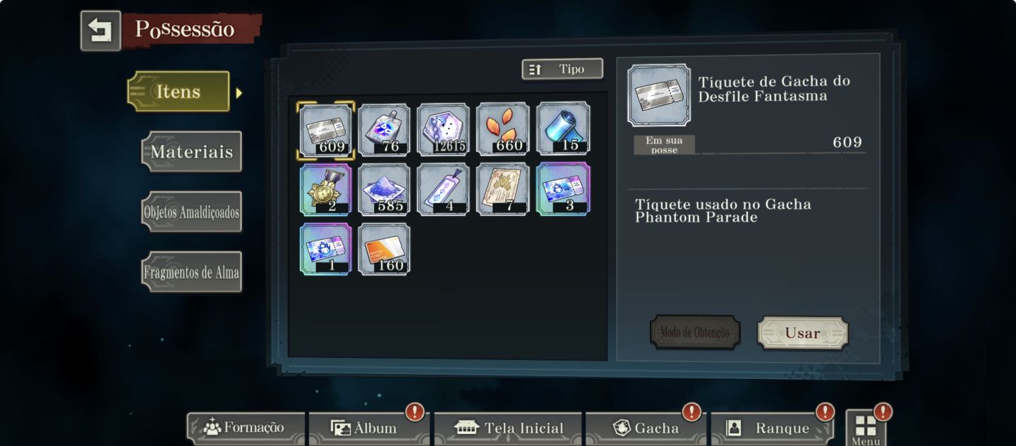 Conta JJK PAREDE 10 LIMITADO 50K DE CUBOS 5 DUPES 620 Tickets E MUITOS METAS