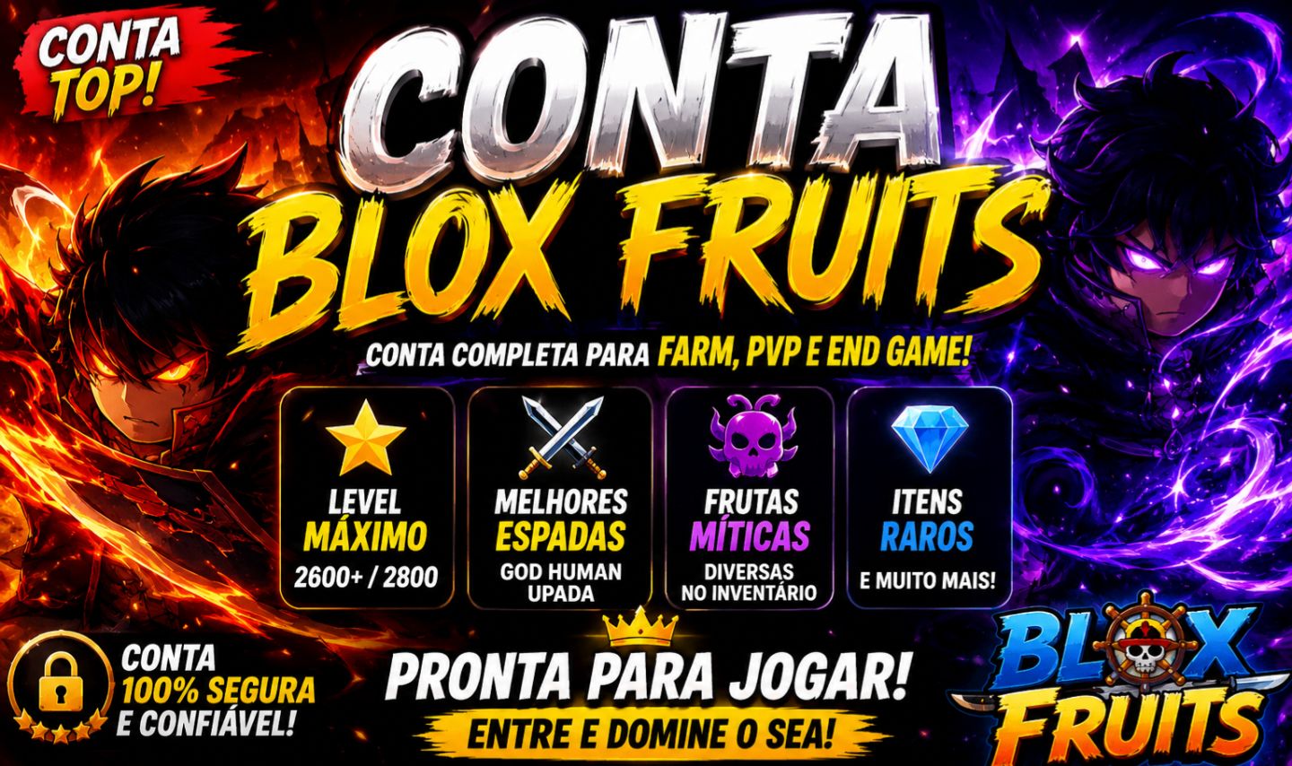CONTAS BLOX FRUITS BARATAS | LVL 2600-2800 | CDK | SANGUINE | DRAGON