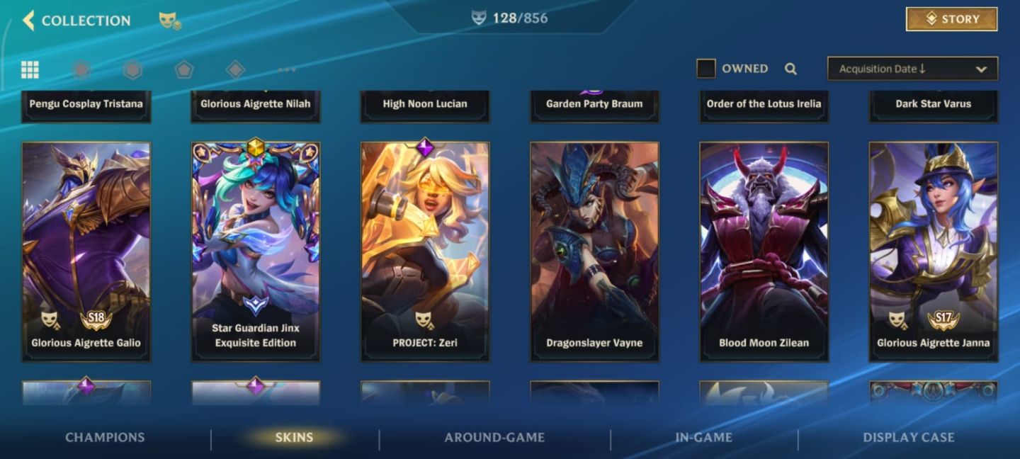 Conta Wild Rift 128 skin