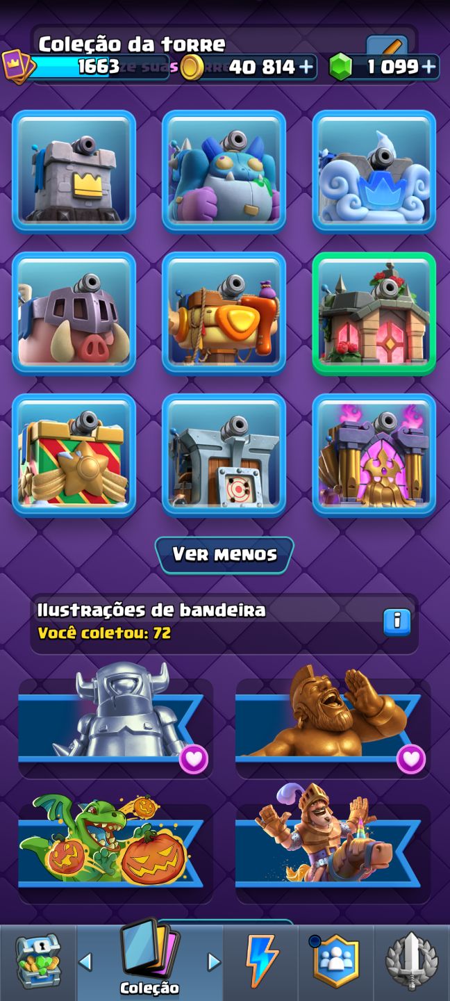 CONTA BRABA CLASH ROYALE/ 14.000 TROFÉUS/ LIGA 3/VARIAS CARTAS NO NÍVEL 16 E 15/