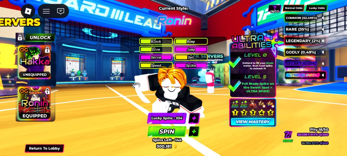 Conta volleyball legends 3 OGs 5 maestria nivel 154