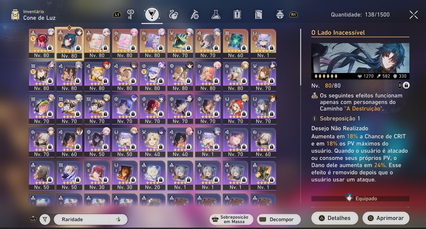 CONTA GENSHIN AR60 (ENDGAME) + HSR LVL70 (ENDGAME)