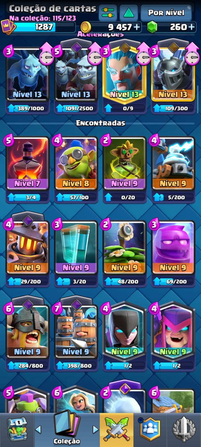 Conta extremamente gemada no Clash Royale! Apelona, prontinha para upar!