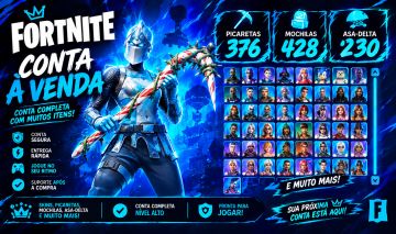 Conta de Fortnite com 381 Skins/376 Picaretas !
