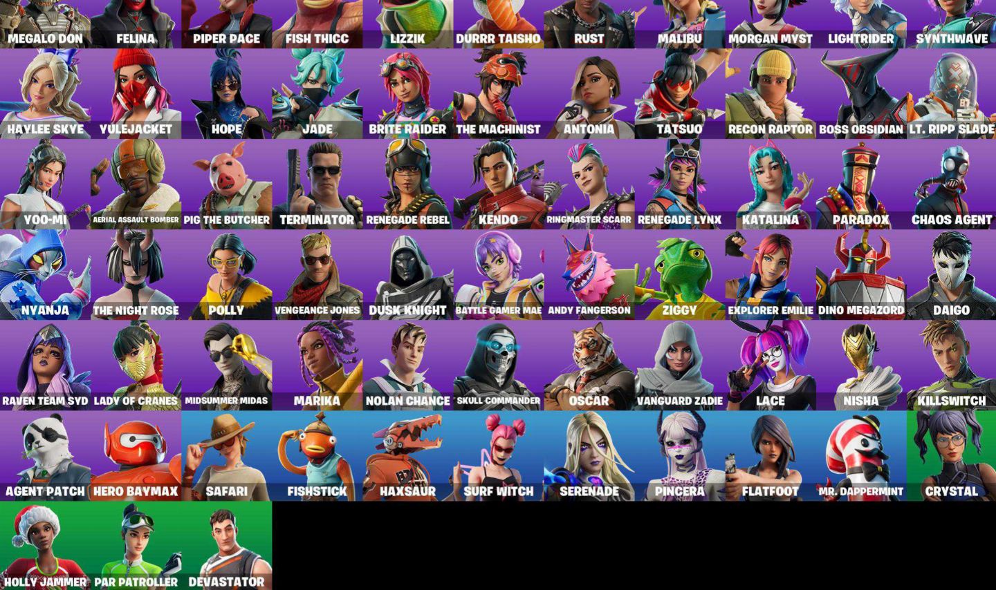 CONTA FORTNITE TRYHARD COM 100+ SKINS E COM JOGOS NA EPIC