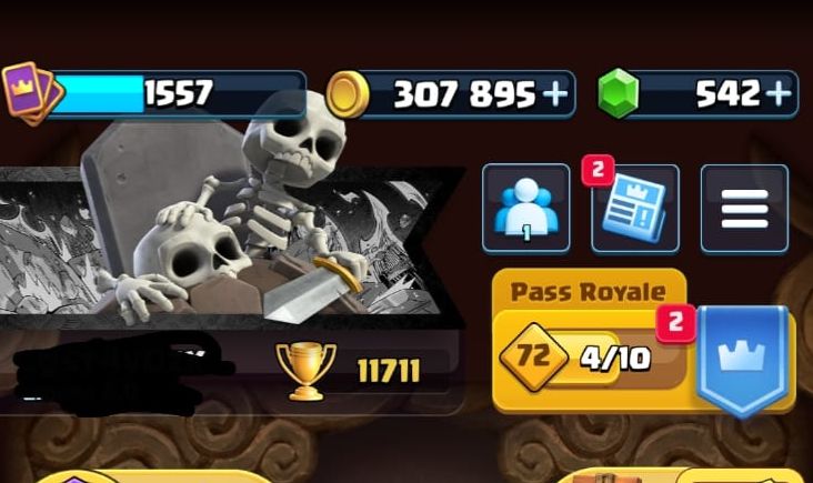 CONTA CLASH ROYALE 11K500 TROFÉUS
