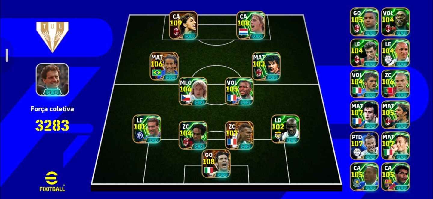 CONTA EFOOTBALL MOBILE 2026 | 3283 FORÇA | IBRAHIMOVI 109 | CRUYFF 108 | VÁRIOS