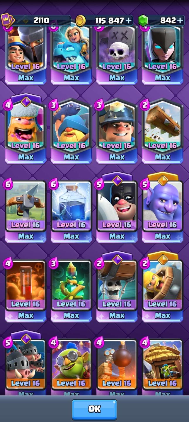 Conta antiga clash royale (em promoção) conta vale mais de 8k,maior campeão e15k