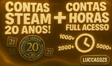 CONTA ANTIGA DA STEAM 20 ANOS + CS2 COM HORAS FULL ACESSO - ENTREGA AUTOMÁTICA