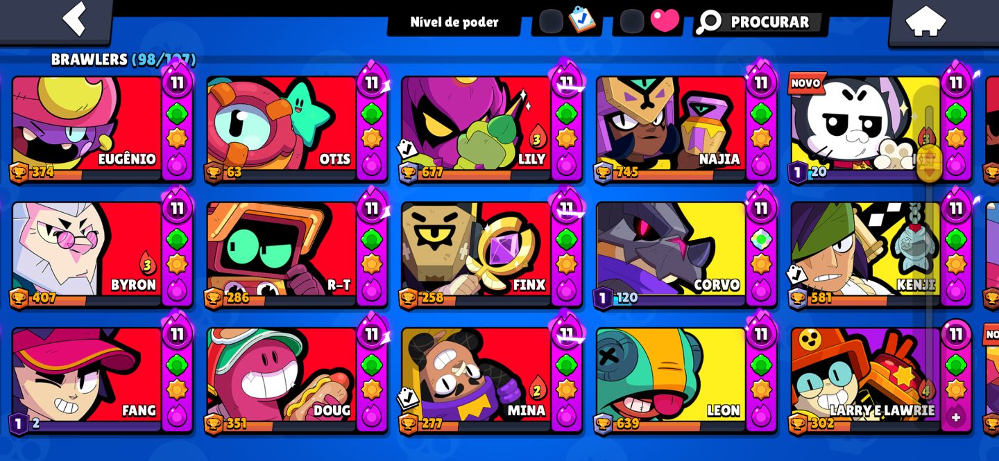 CONTA BRAWSTARS COM MESTRE + PRO PASS CORVO
