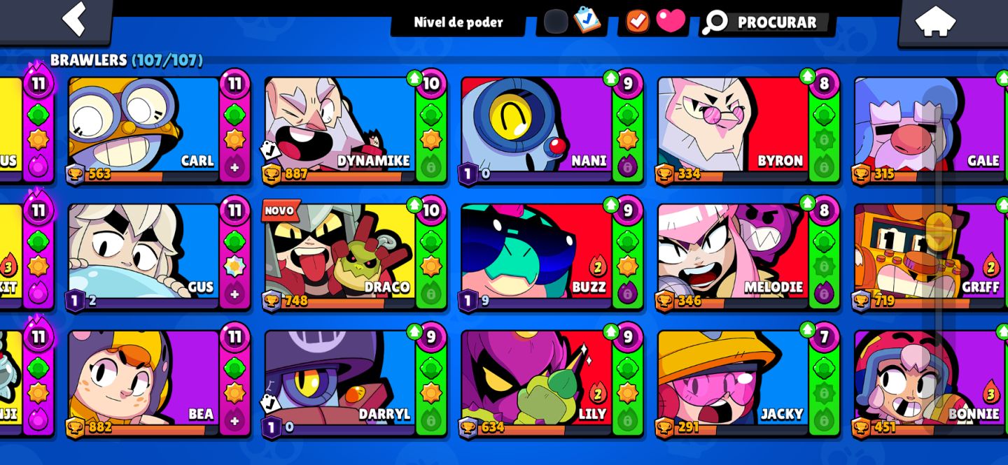 Conta de Brawl com Rank mestre