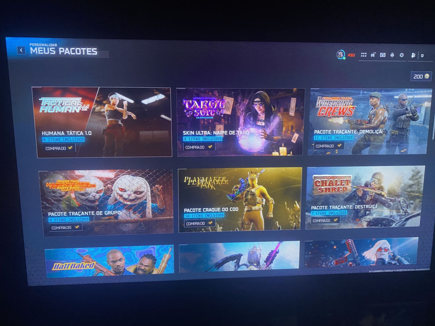 Conta warzone top com varias skins valeria iceflow dentre outras