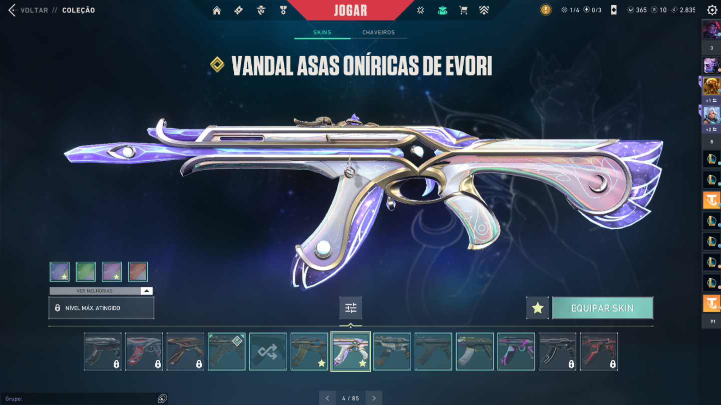 Conta valorant com leque flamejante, arcane, retribuição e ursinhos carinhosos.