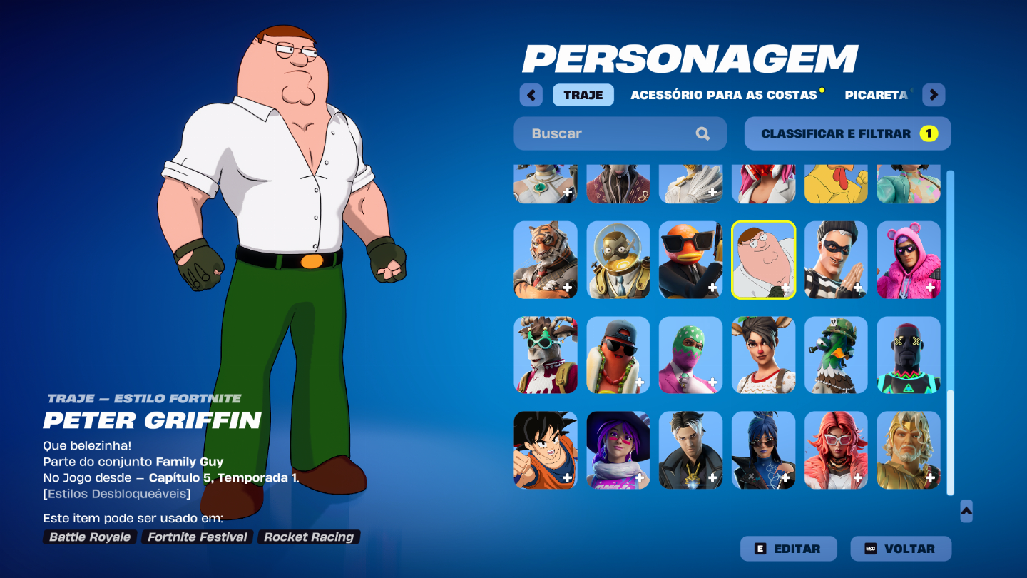 CONTA FORTNITE(FULL ACESSO) +70 SKINS, +70 PICARETAS E MUITO MAIS