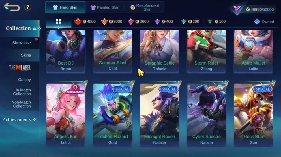 232 SKINS - FULL EMBLEMAS - FULL HEROIS