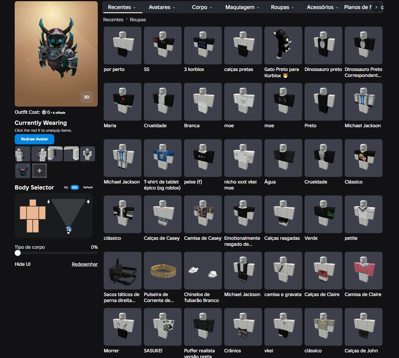 CONTA DE ROBLOX COM KORBLOX DEATHSPEAKER (17K DE ROBUX) OFERTA!