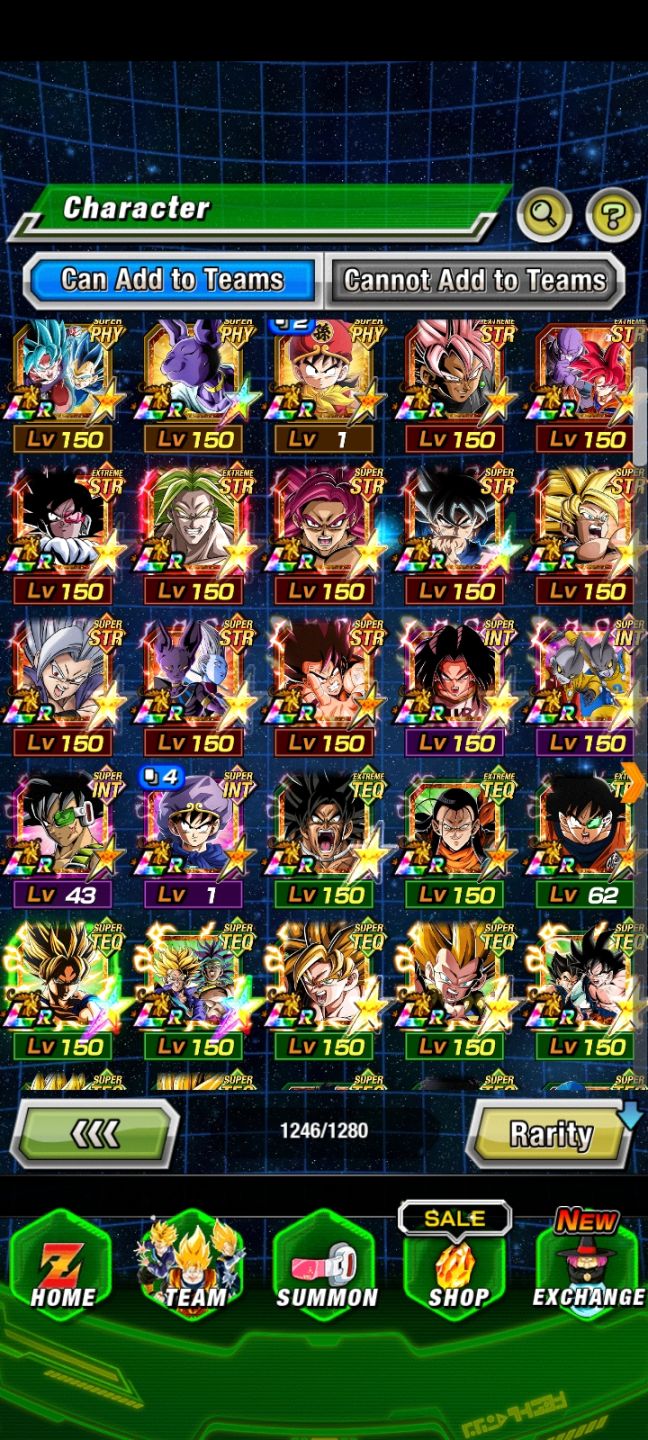 CONTA MID GAME COM MUITOS PERSONAGENS META - DOKKAN BATTLE