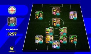 Conta efootball pra detonar na divisão/ Hazard 109, Bale 108, Gerd muller 108
