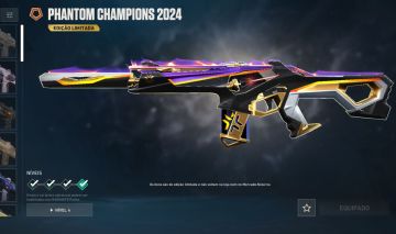 CONTA DE VALORANT COM 2 FACAS, PHANTOM CHAMPIONS 2024, 2 VANDAL