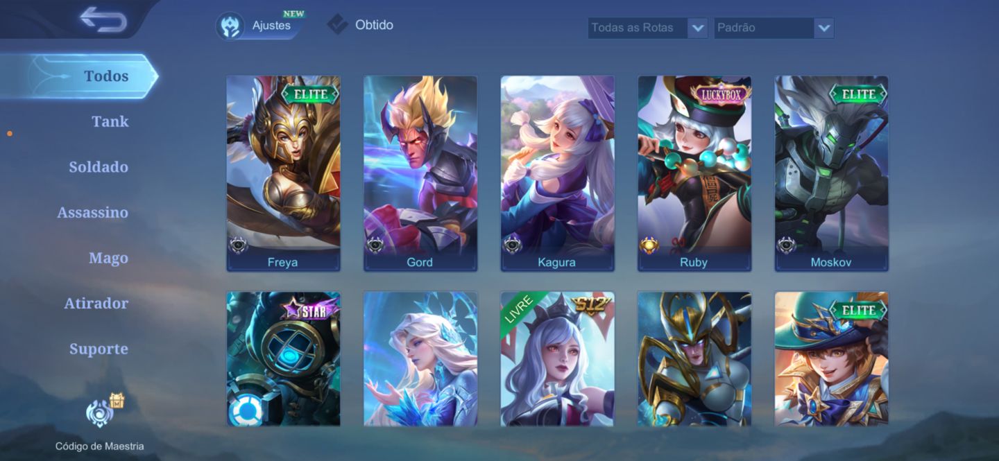Conta MLBB | Hanabi Collector + Karina KOF + 3 Luckybox