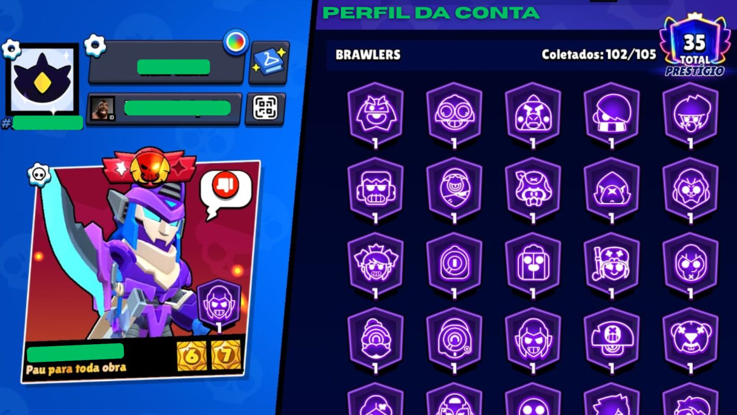 [MELHOR PREÇO!] CONTA BRAWL STARS + CLASH ROYALE RARAS E MUITAS SKINS (RÁPIDO))