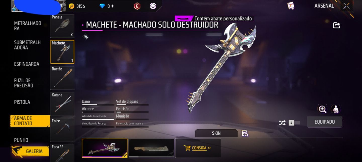 Conta de ff com 6 anos de idade e cabelo angelical