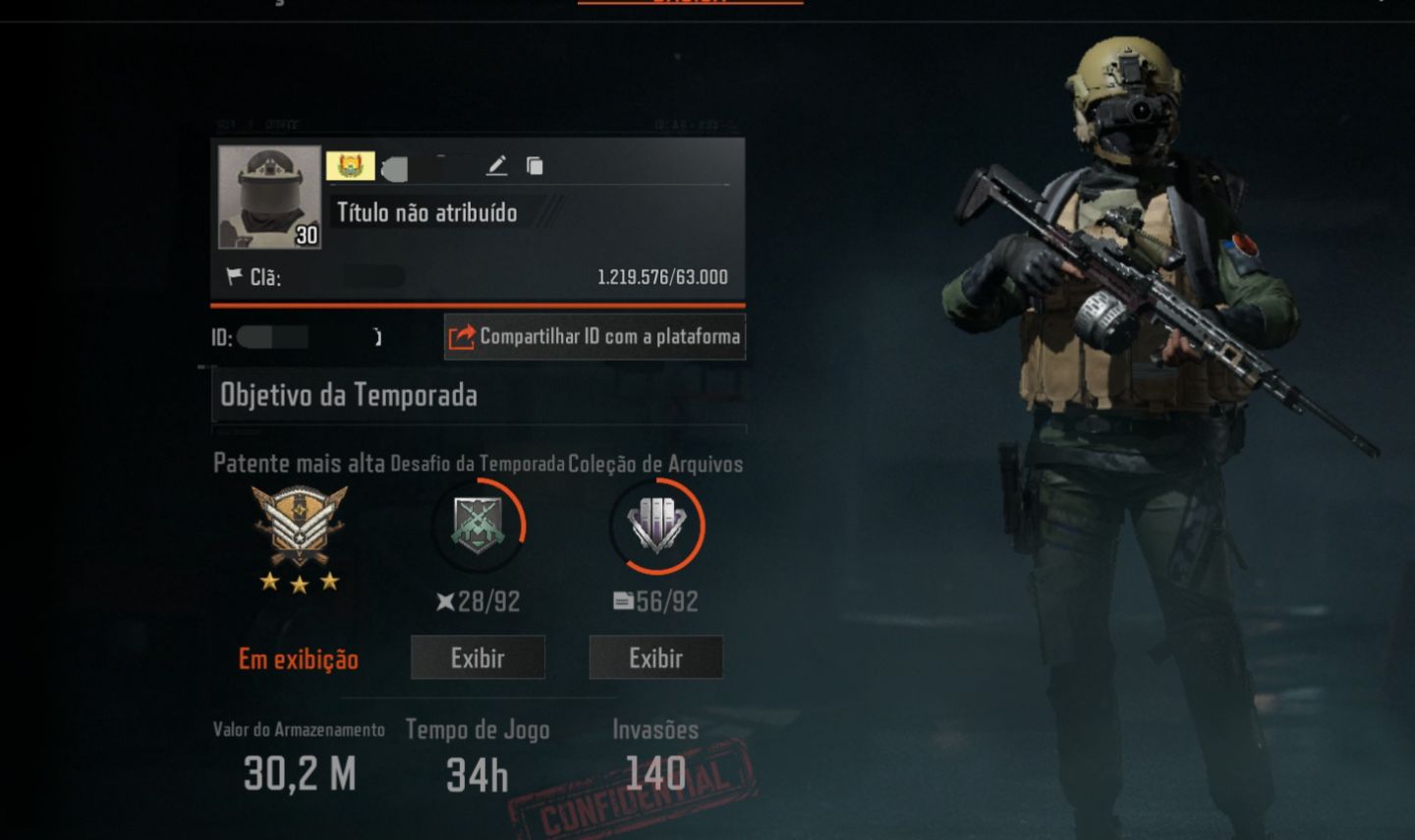Conta de arena com 30M intermediário