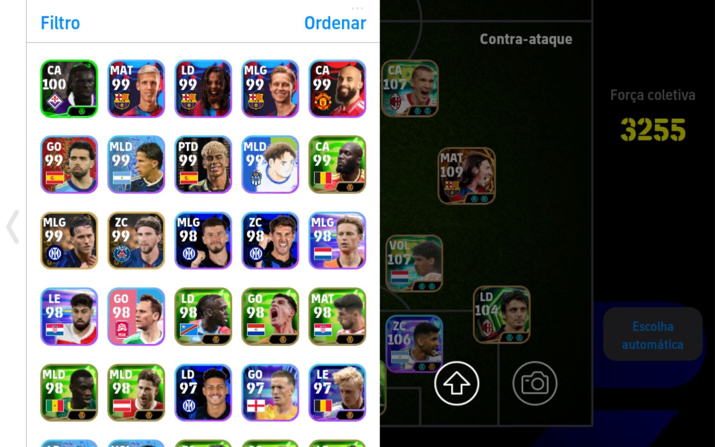 Conta efootball rara