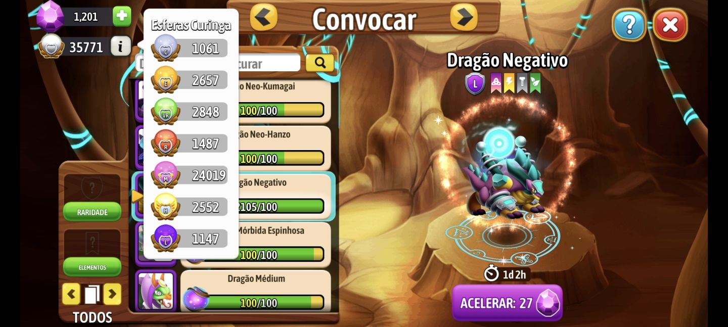 Conta De Dragon City Quase Full Skins