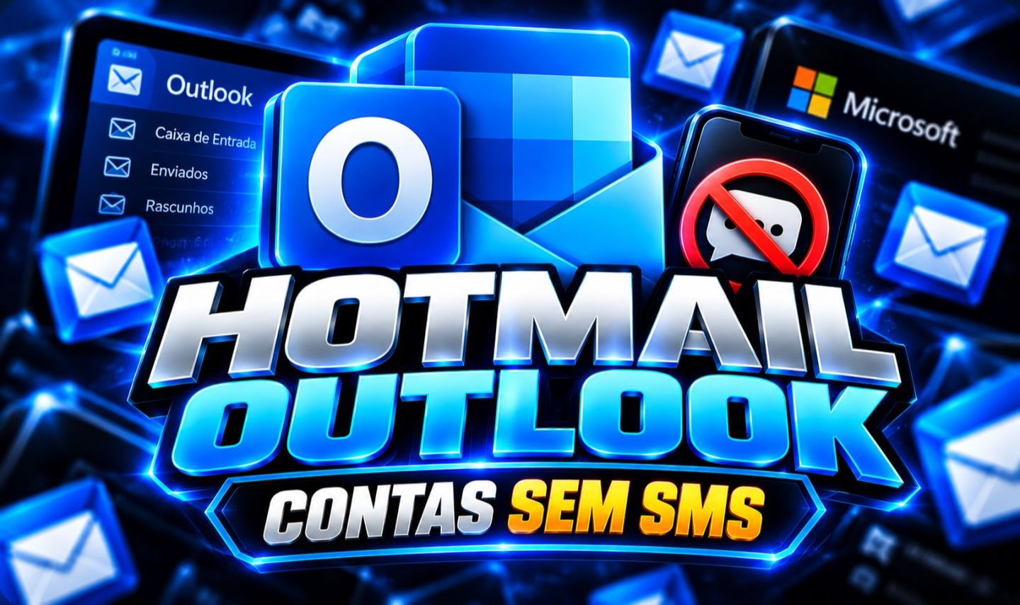 20 contas Hotmail/Outlook !SEM SMS! MENOR PREÇO!