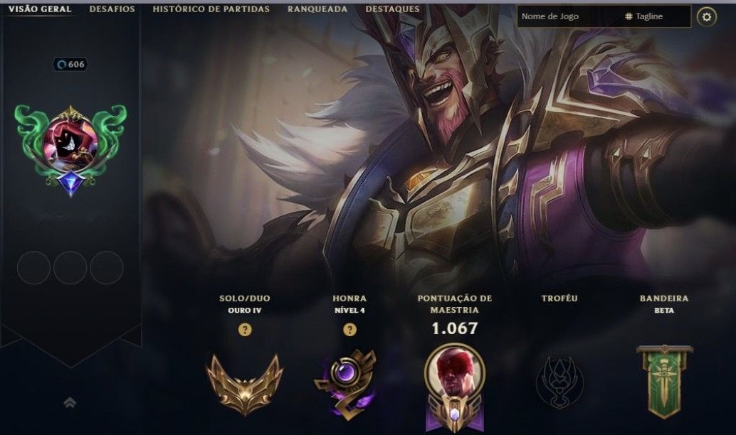 Conta League Of Legends Com várias skins