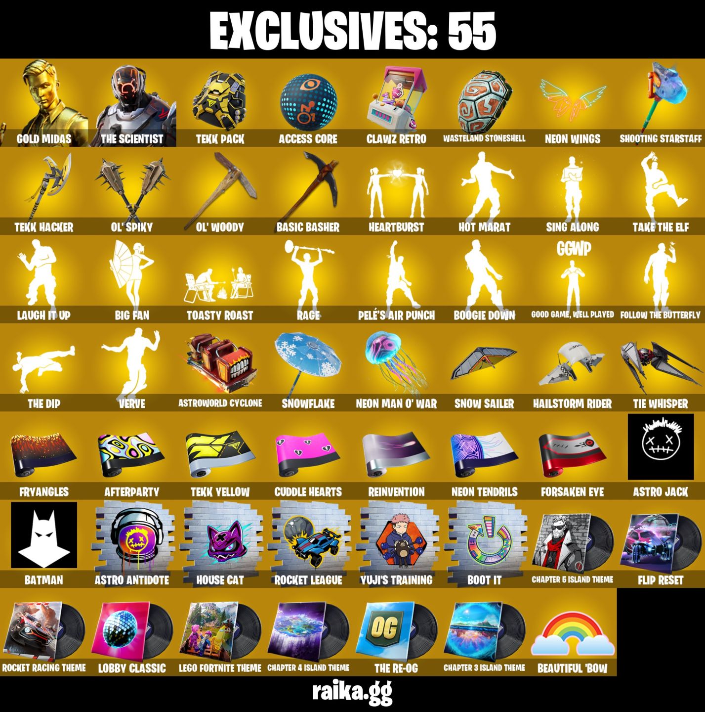 Conta Fortnite com Gold Midas | Optimus Prime | Snap | Malik e 50 Skins