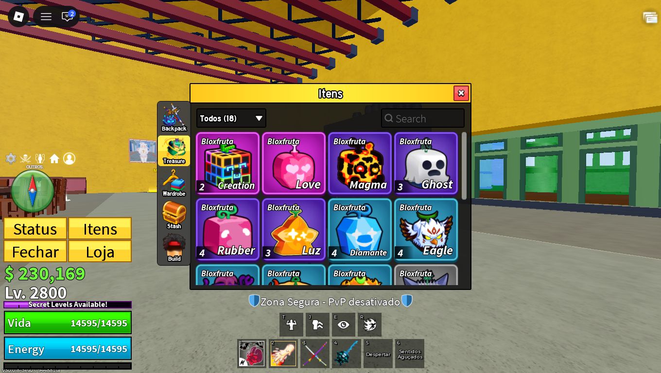 CONTA BLOX FRUITS + VBL | LVL 2800 + DARKBLADE + YETI, LIGHTNING PERM E MAIS!!