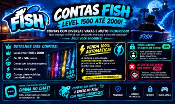 ! CONTAS COM VARAS DIVERSAS DO FISH !
