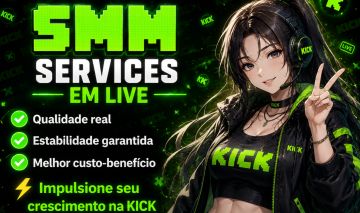 KICK - ESPECTADORES IMEDIATO - SEGUIDORES -VISUALIZAÇÕES -CHATBOT